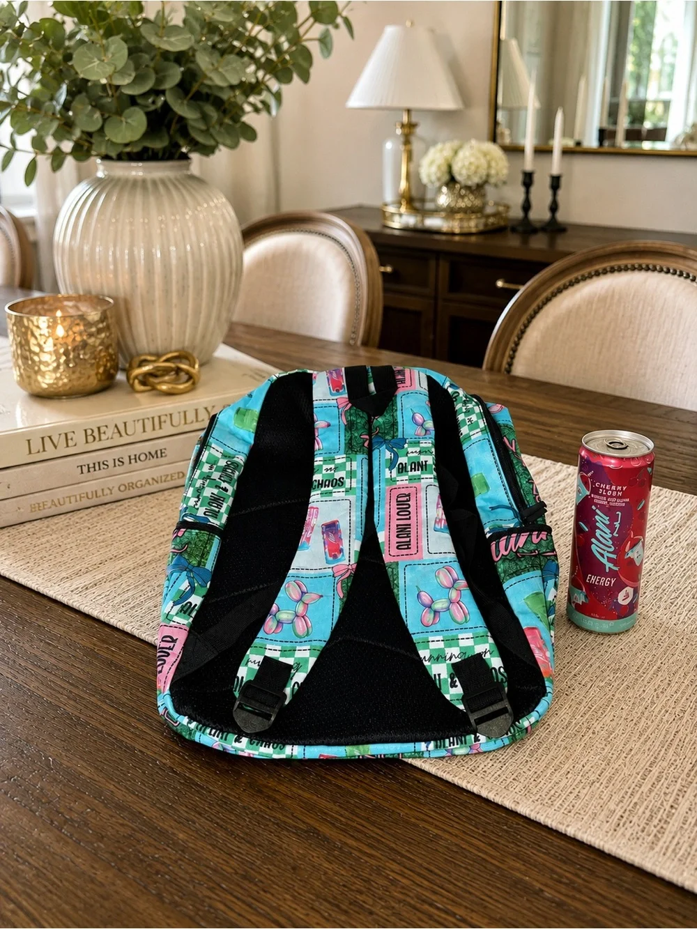 Handmade Alani-Inspired “Running on Alani & Chaos” Backpack NEW
